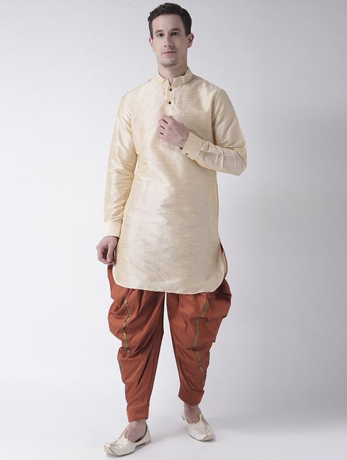 men long sleeve dhoti kurta set - 21093999 - Standard Image - 0