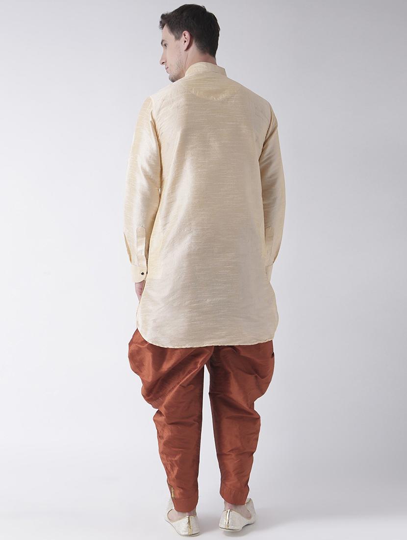 men long sleeve dhoti kurta set - 21093999 - Standard Image - 3