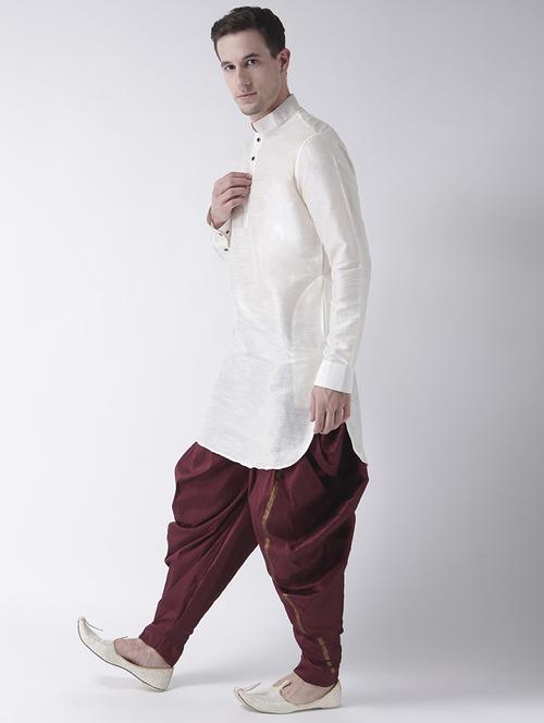 men long sleeve dhoti kurta set - 21094002 -  Standard Image - 0
