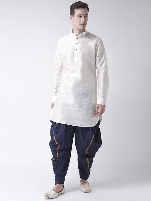men long sleeve dhoti kurta set - 21094005 - Standard Image - 0