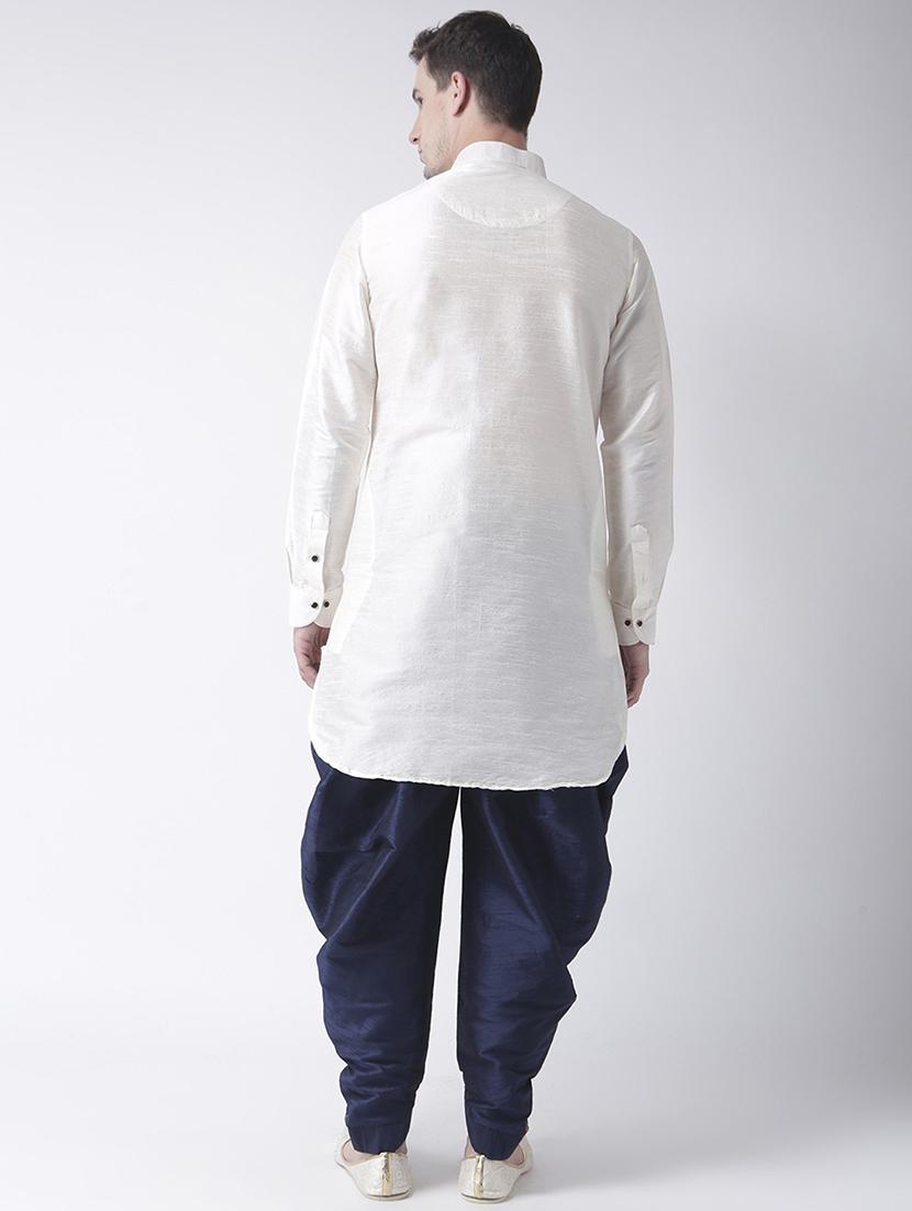 men long sleeve dhoti kurta set - 21094005 - Standard Image - 3