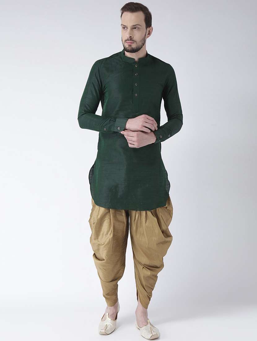 men long sleeve dhoti kurta set - 21094020 - Zoom Image - 0