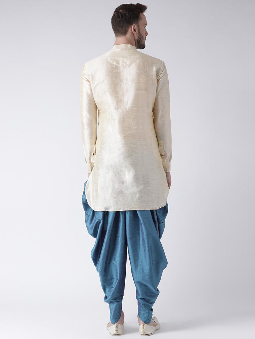 men long sleeve dhoti kurta set - 21094024 - Standard Image - 3