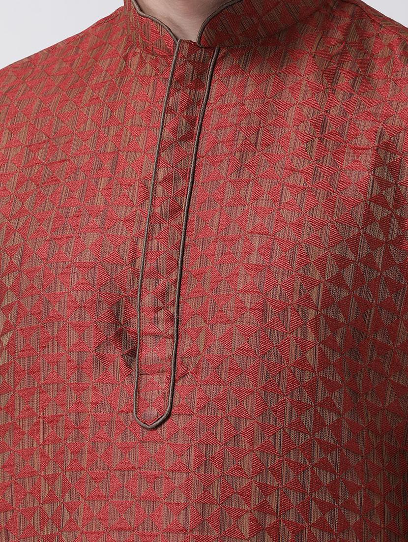 men self designed kurta churidar set - 21096707 - Standard Image - 3