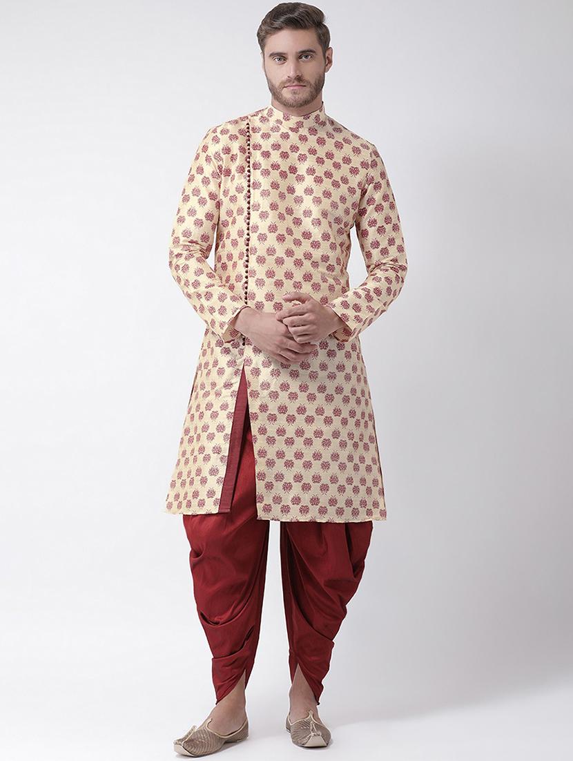 men kurta with dhoti ethnic wear set - 21096738 -  Zoom Image - 0