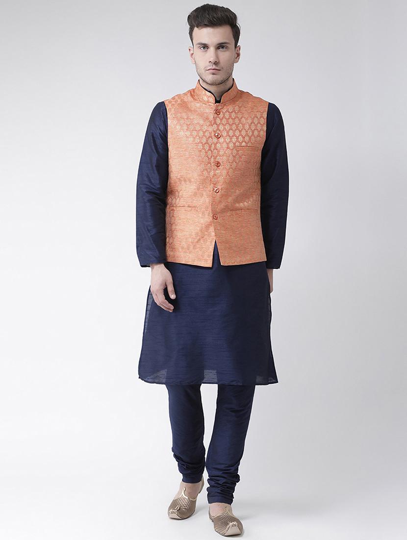men mandarin neck kurta bottom with jacket  - 21097430 -  Zoom Image - 0