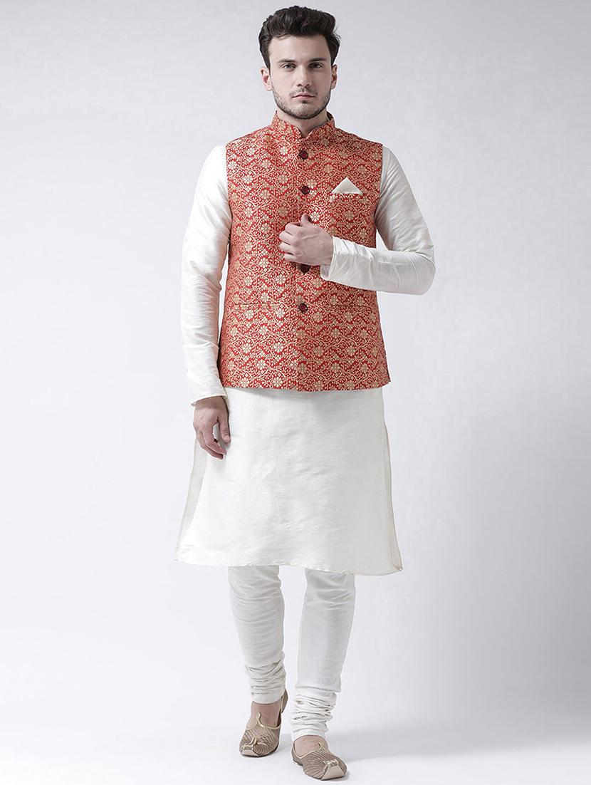 men kurta with churidar ethnic wear set - 21097441 -  Zoom Image - 0