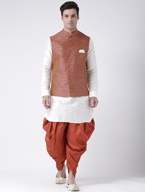 men mandarin neck kurta bottom with jacket - 21097664 - Standard Image - 0
