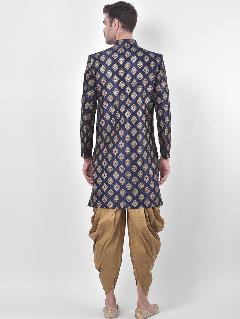 men self design sherwani ethnic wear set - 21098404 - Standard Image - 3