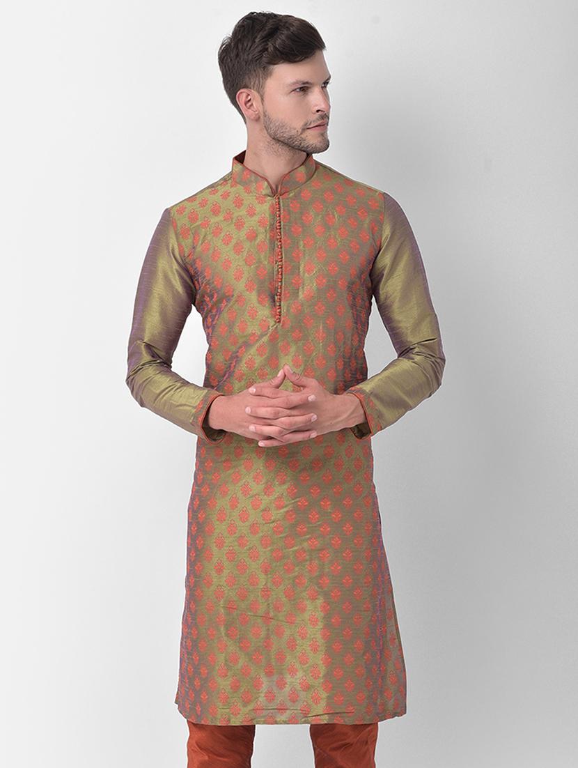 men self designed long kurta - 21098477 - Zoom Image - 0