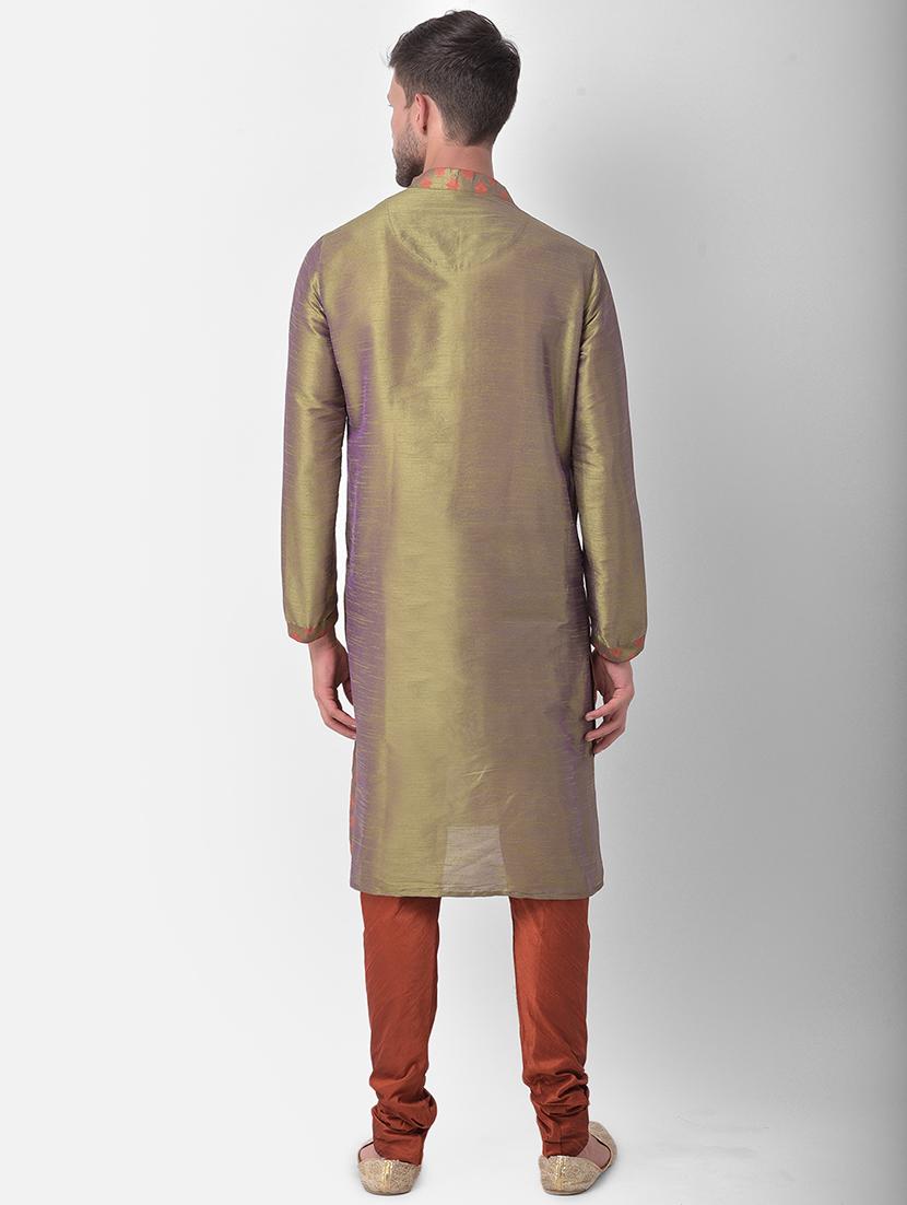 men self designed long kurta - 21098477 - Standard Image - 3