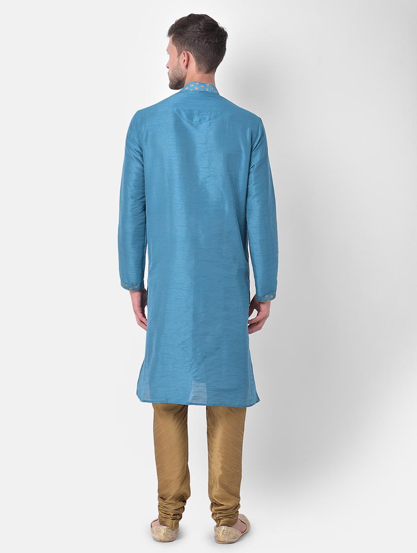 men self design long kurta - 21098480 - Standard Image - 3
