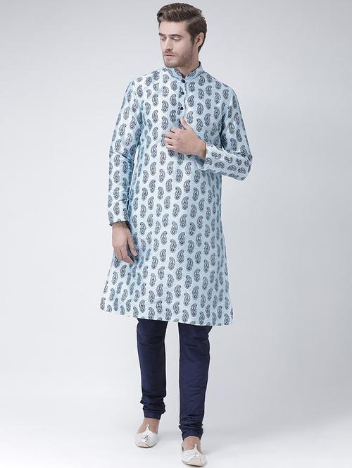 men printed regular long kurta - 21098574 - Standard Image - 0