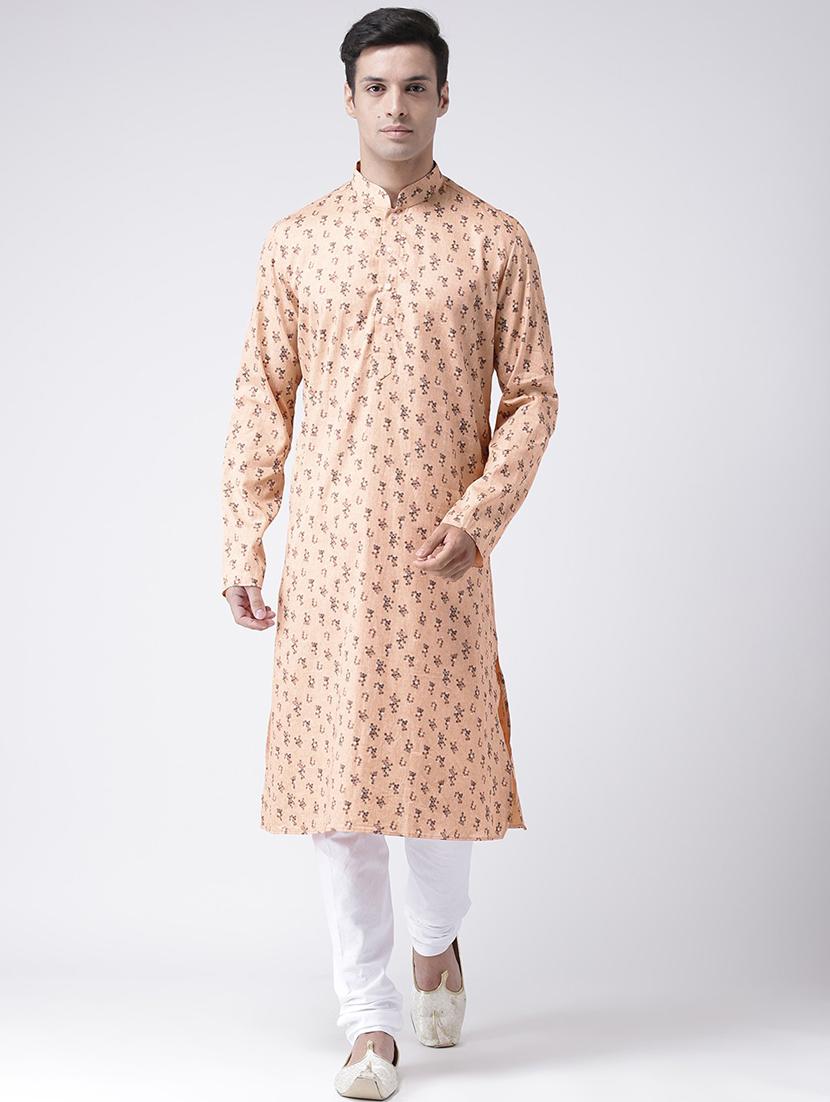 men printed regular long kurta - 21098628 -  Zoom Image - 0