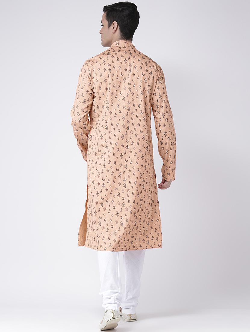 men printed regular long kurta - 21098628 - Standard Image - 3