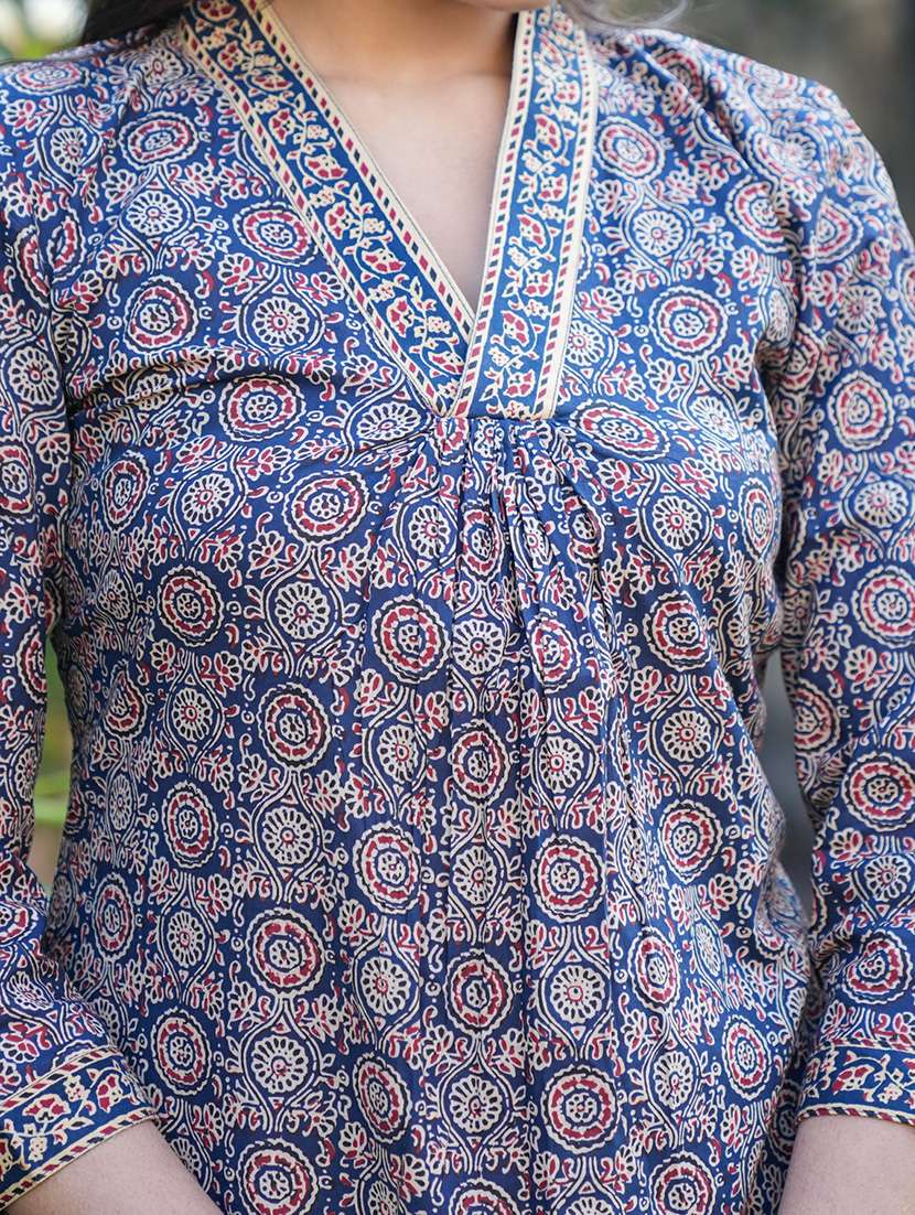 women blue kurta palazzo set with dupatta - 21098902 -  Standard Image - 5