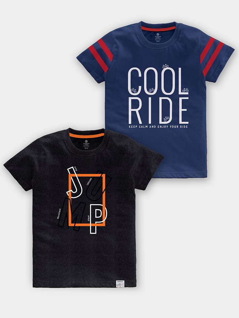 pack of 2 multi coloured printed t-shirt - 21098959 -  Zoom Image - 0