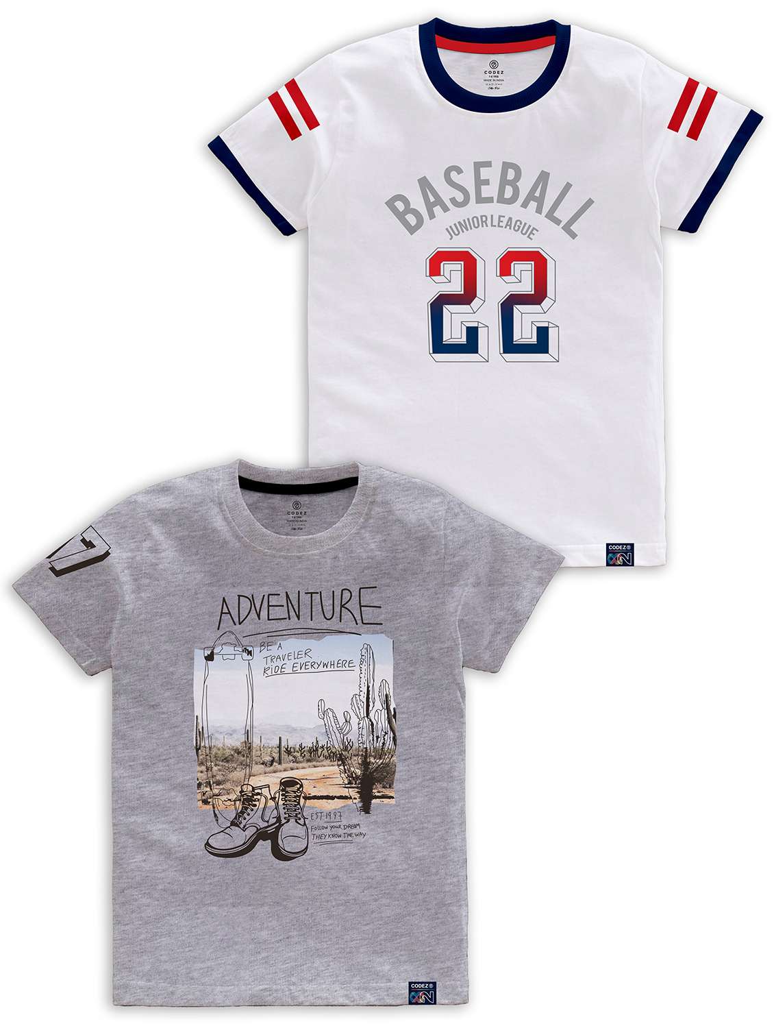 pack of 2 multi colored printed t-shirt - 21099092 -  Zoom Image - 0