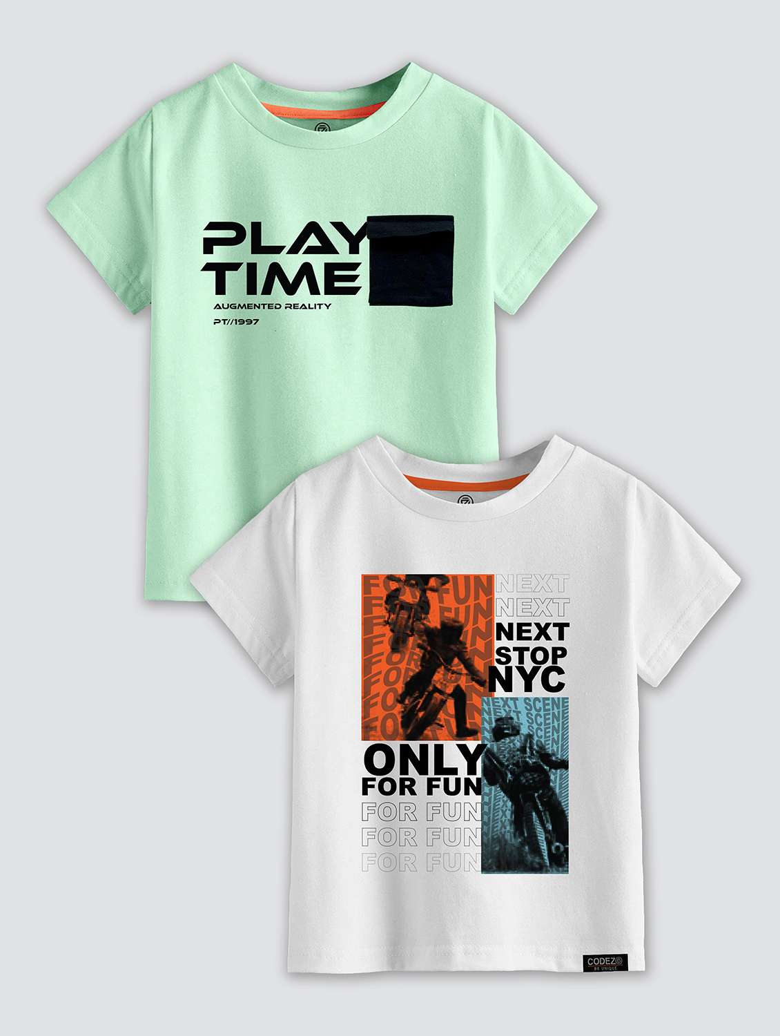 multi colored cotton blend tshirt - 21099196 -  Zoom Image - 0