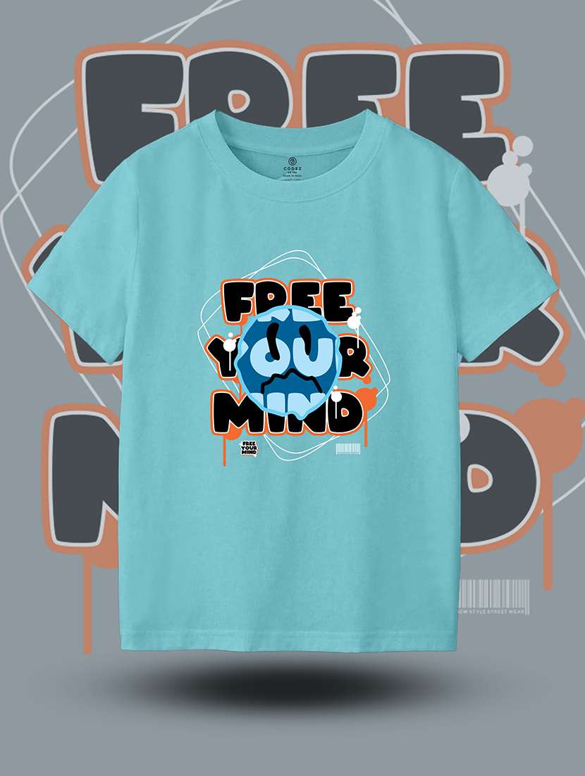 boys round neck printed t-shirt 