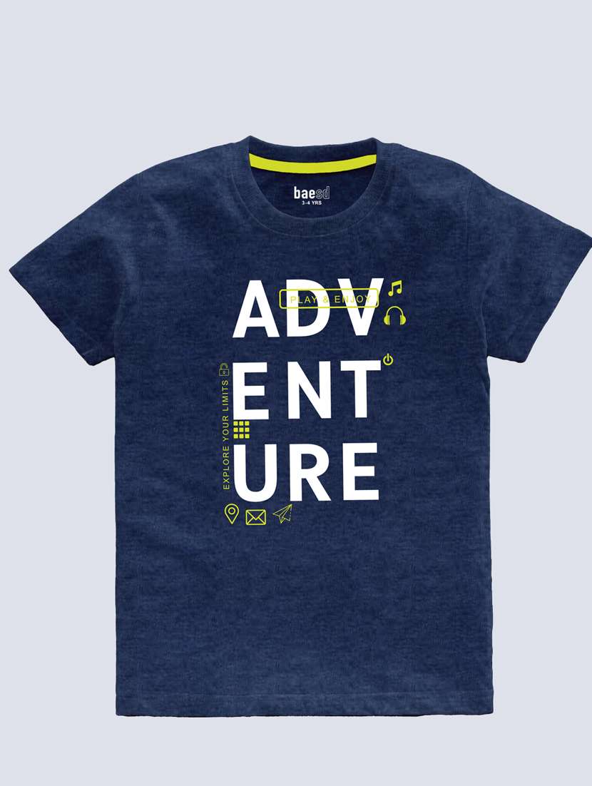 boys round neck printed set of 2 regular t-shirt - 21099368 -  Standard Image - 3