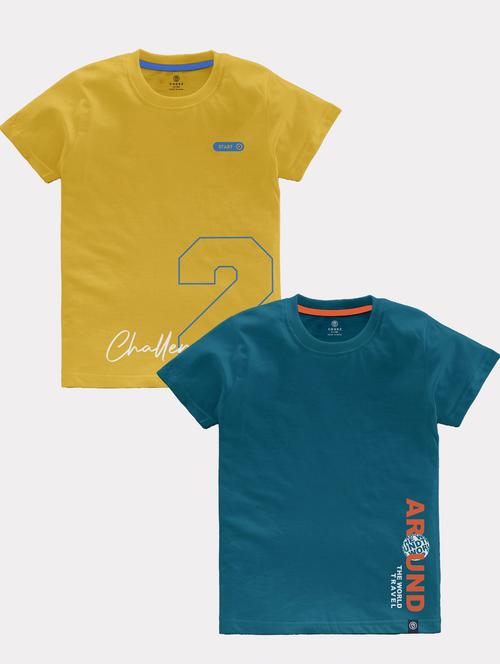 pack of 2 multi colored printed t-shirt - 21099401 - Standard Image - 0