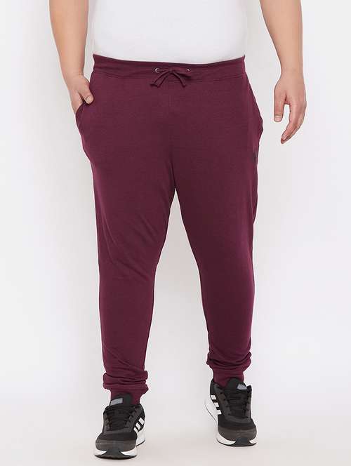 men solid mid rise full length jogger - 21099515 -  Standard Image - 0