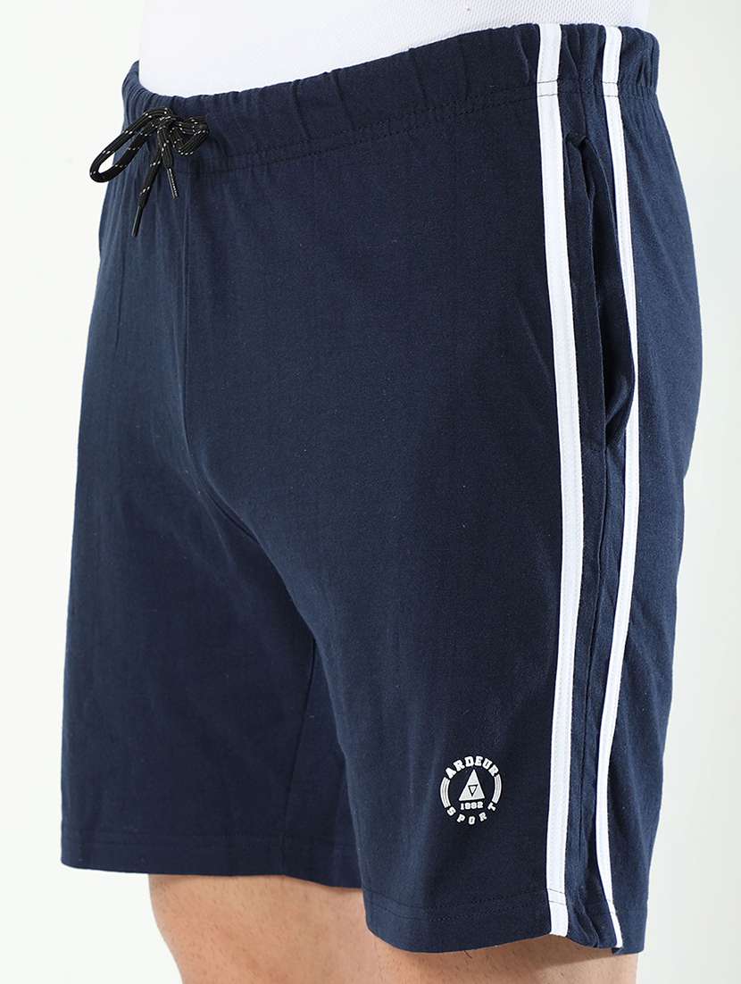 navy blue cotton blend short - 21099547 -  Standard Image - 5