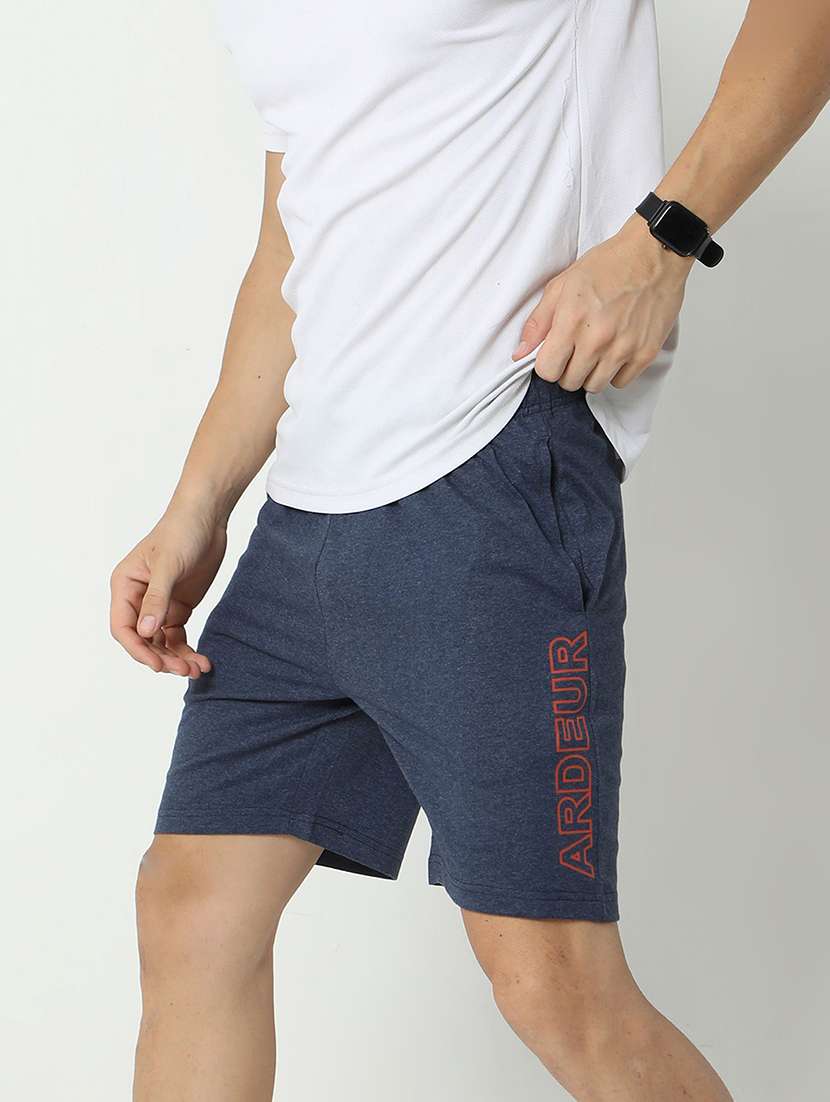 blue cotton blend  short - 21099555 -  Standard Image - 3