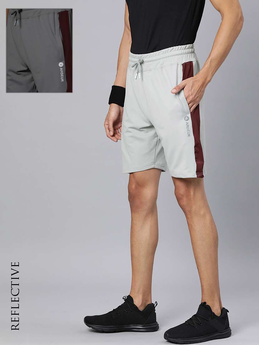 grey cotton blend short - 21099560 - Zoom Image - 0