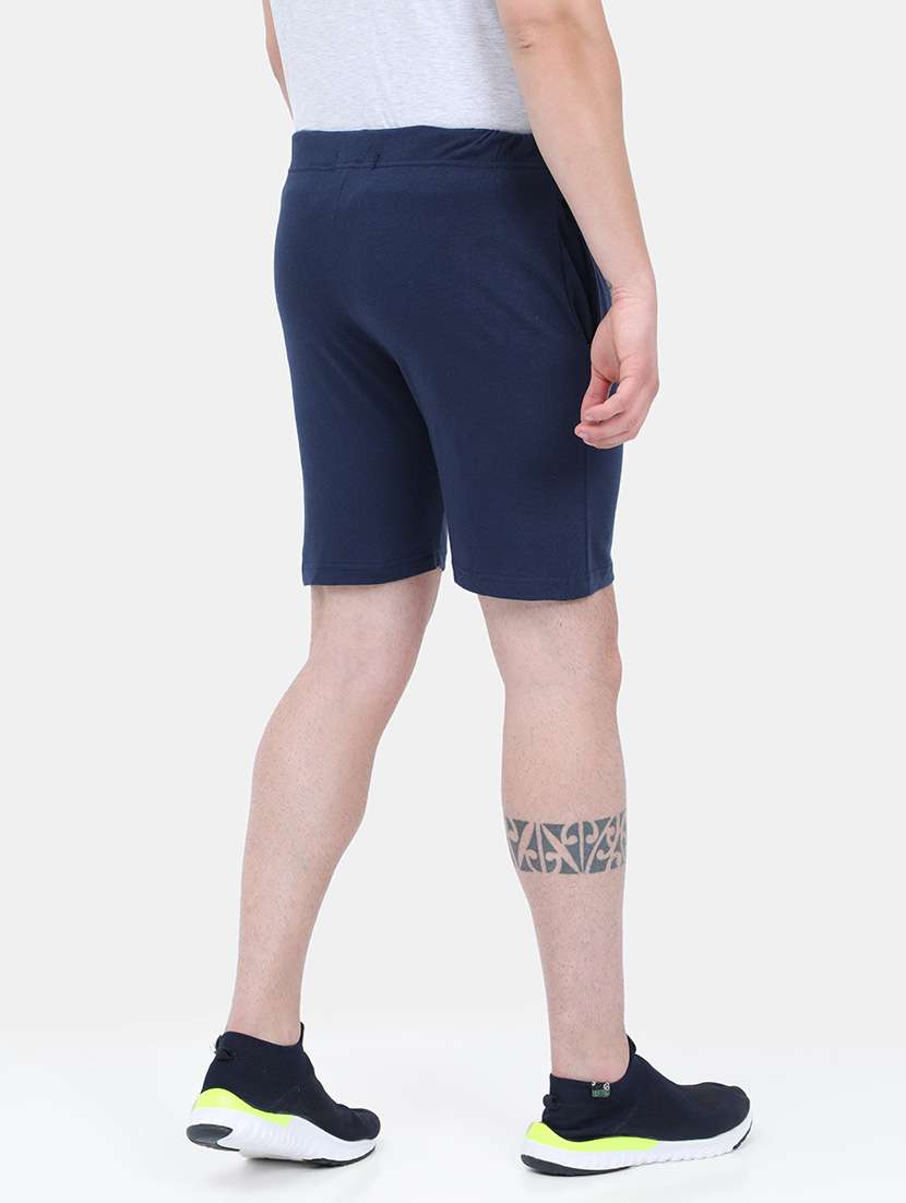 navy blue cotton blend  short - 21099566 -  Standard Image - 3