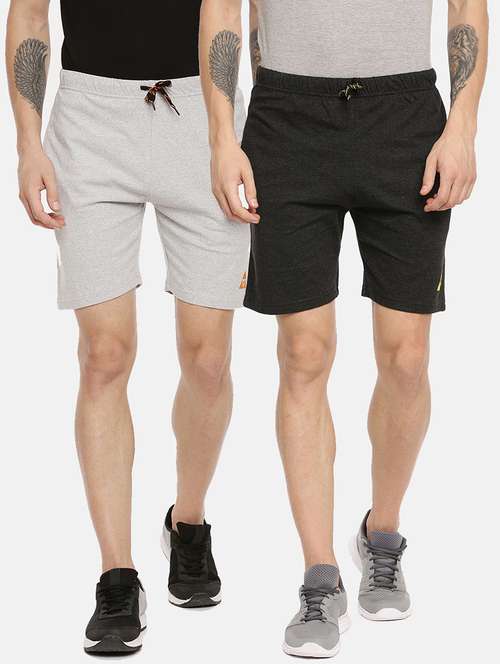 multi colored cotton blend short - 21099577 - Standard Image - 0