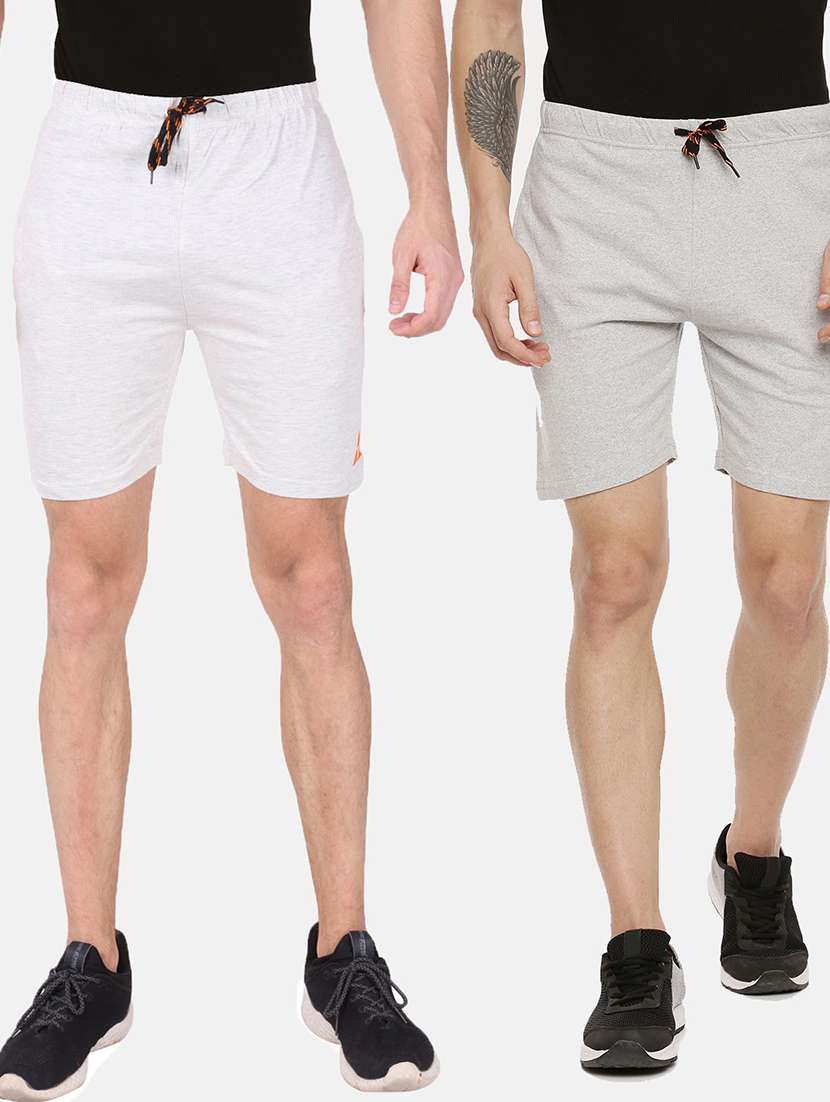 multi colored cotton blend  short