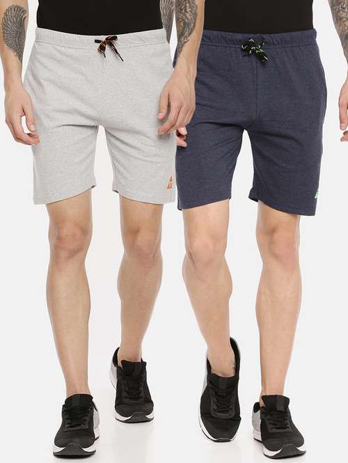 pack of 2 solid multi coloured shorts - 21099591 -  Standard Image - 0
