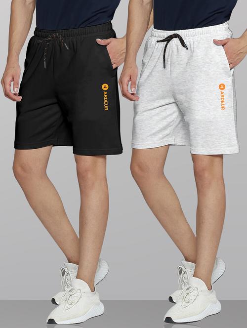 men pack of 2 mid rise shorts - 21099605 - Standard Image - 0