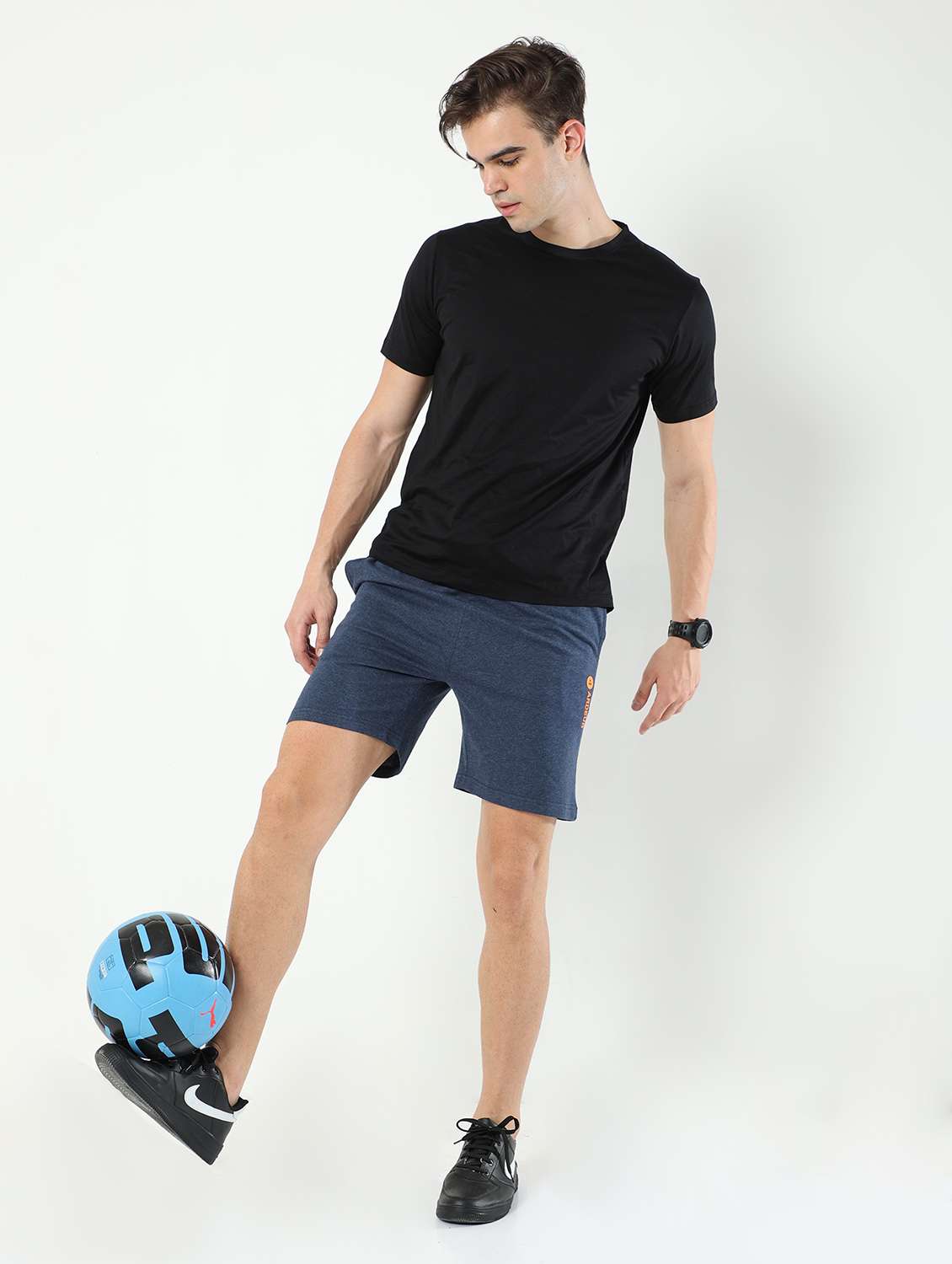 men pack of 2 mid rise shorts - 21099606 -  Standard Image - 3