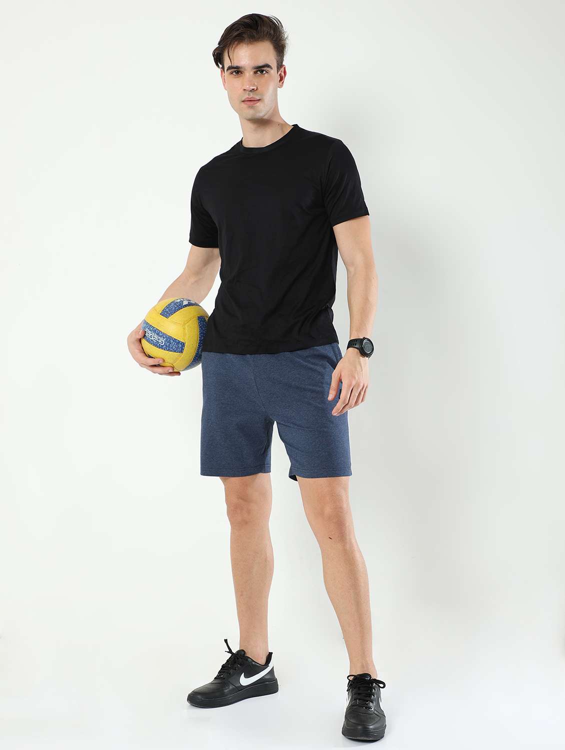 mens pack of 2 cotton shorts - 21099609 -  Standard Image - 3