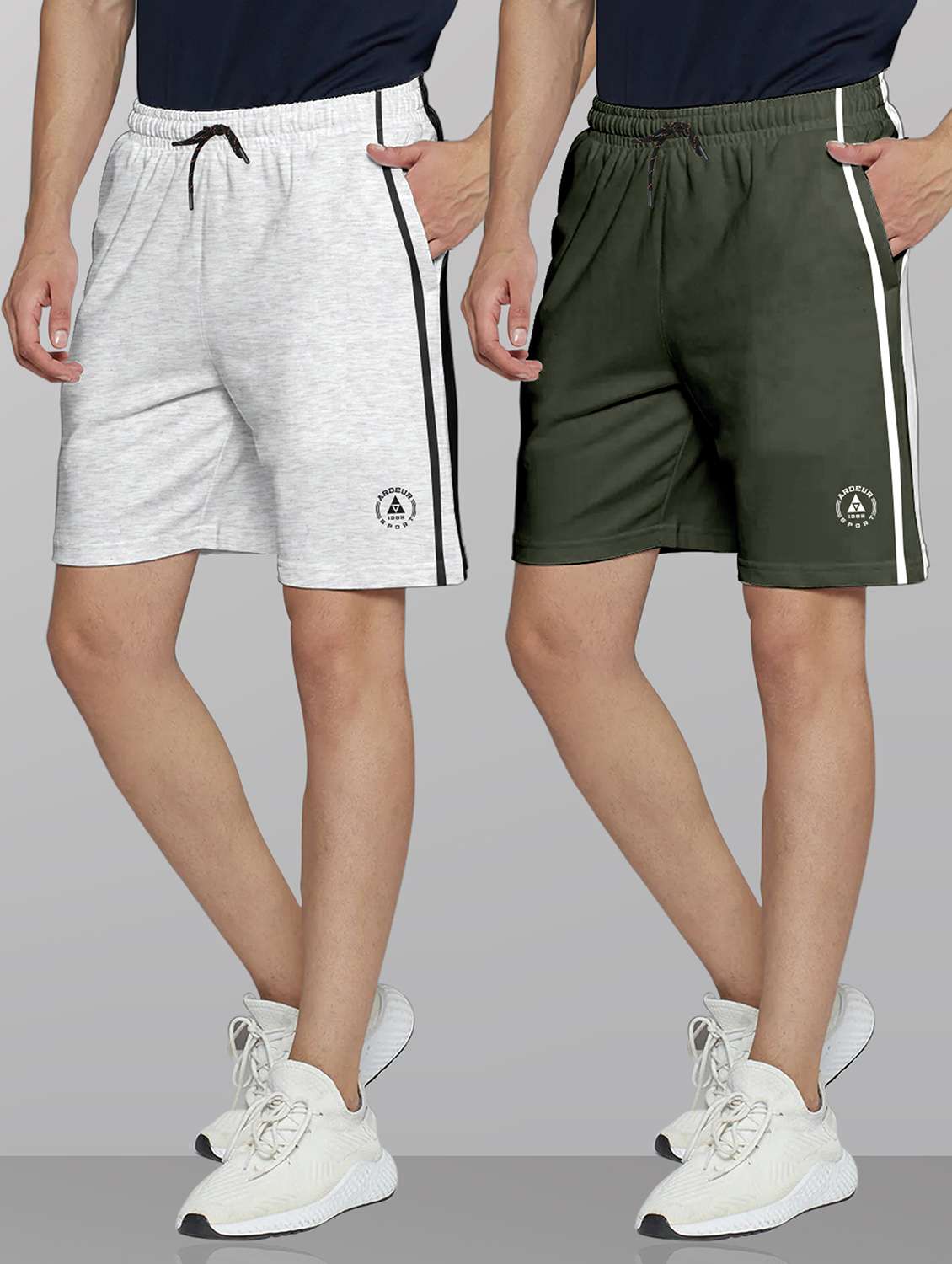 men pack of 2 mid rise shorts