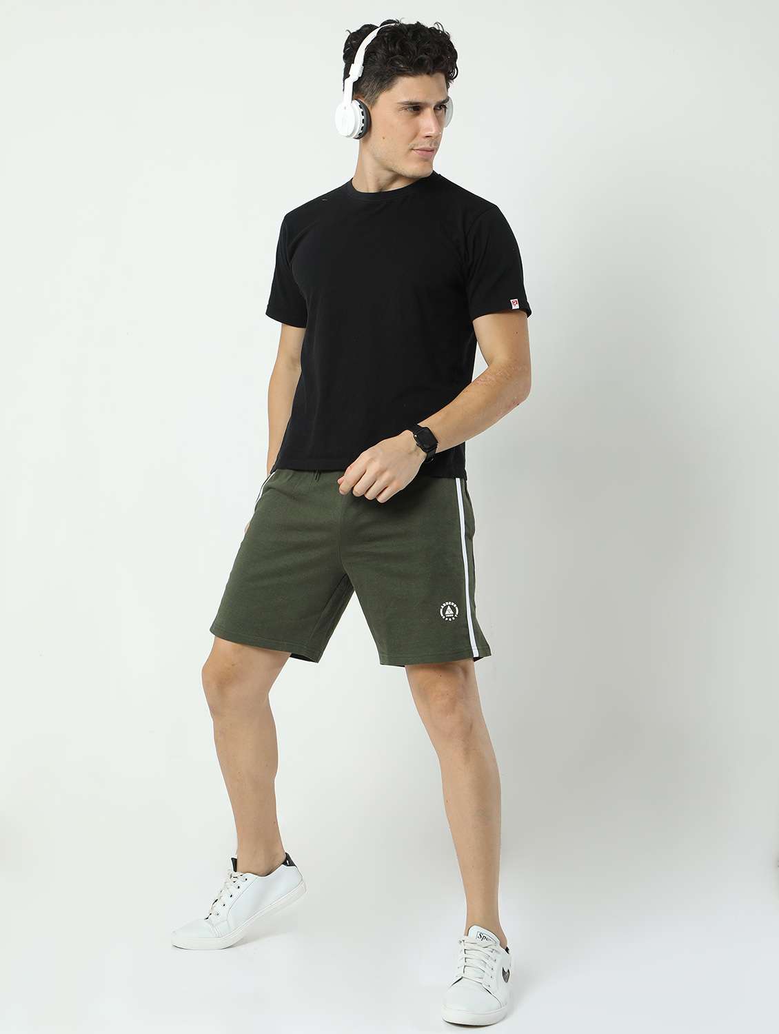 men pack of 2 mid rise shorts - 21099634 -  Standard Image - 3