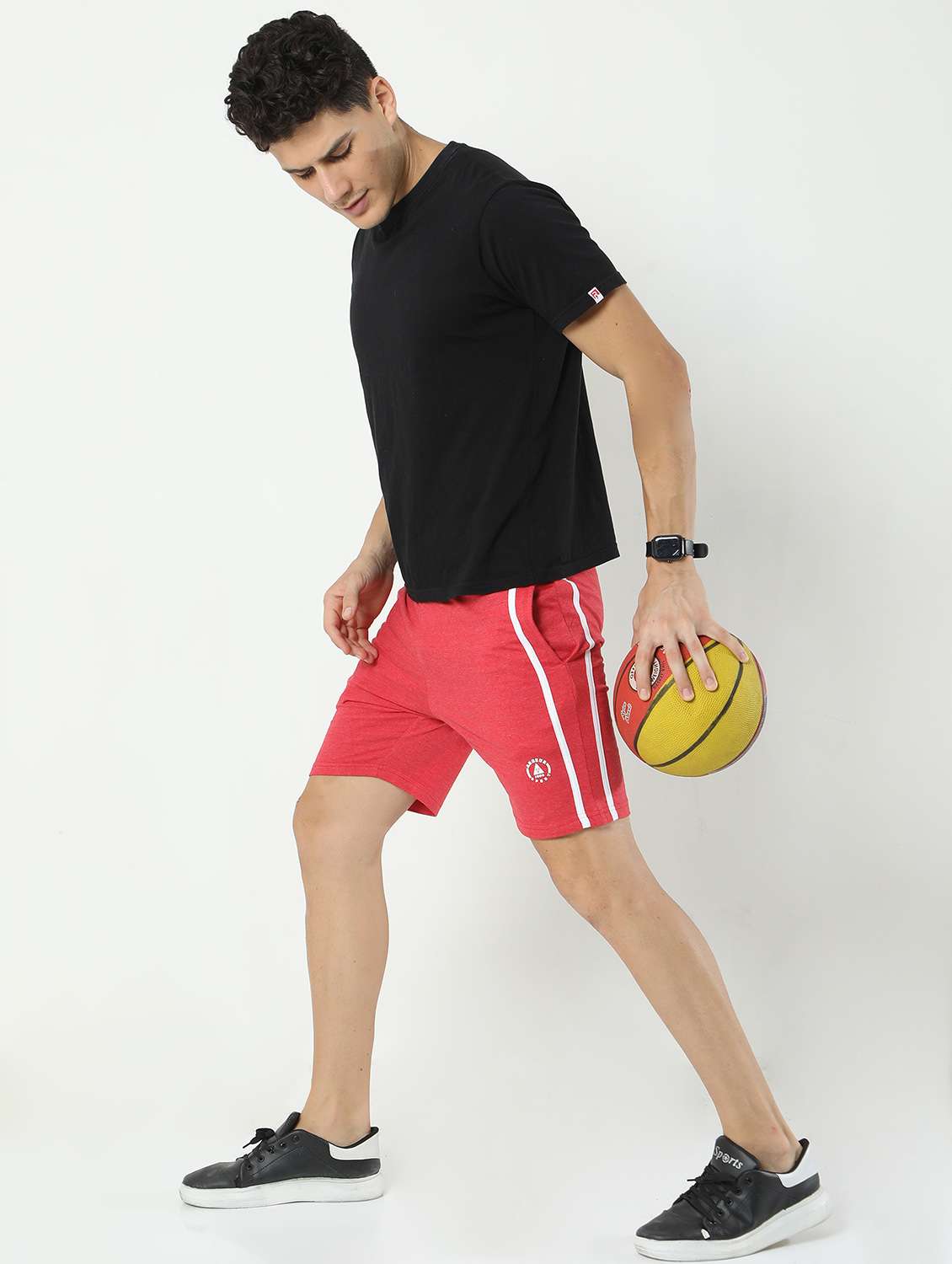 men pack of 2 mid rise shorts - 21099638 -  Standard Image - 3