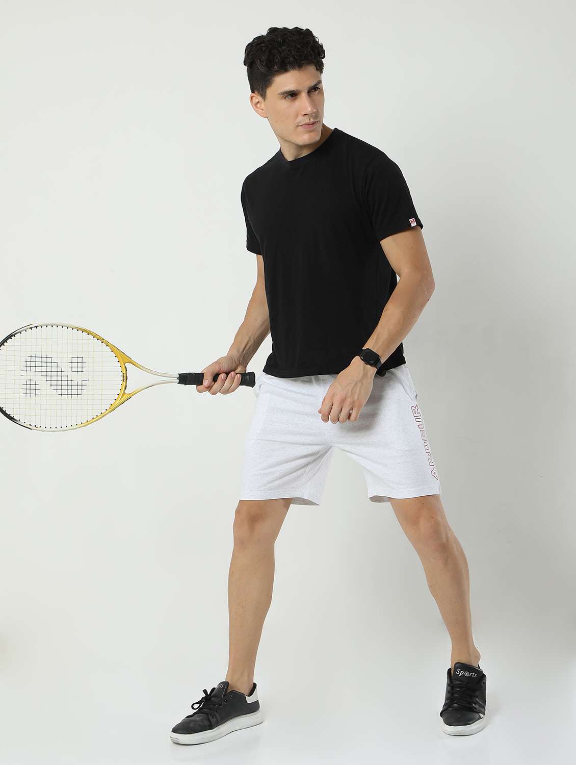 men pack of 2 mid rise shorts - 21099641 -  Standard Image - 3