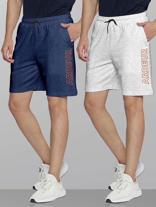 mens pack of 2 cotton shorts - 21099646 -  Standard Image - 0