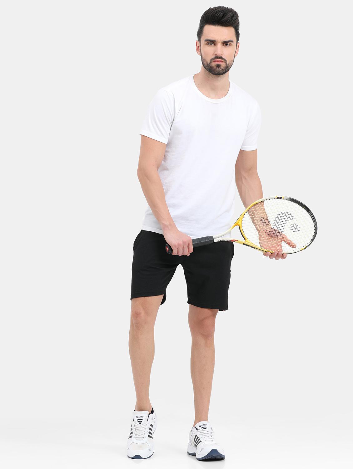 black side taped shorts - 21099689 - Standard Image - 3