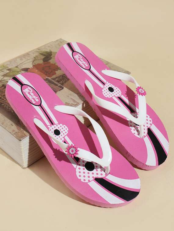 women printed slippers flip flop