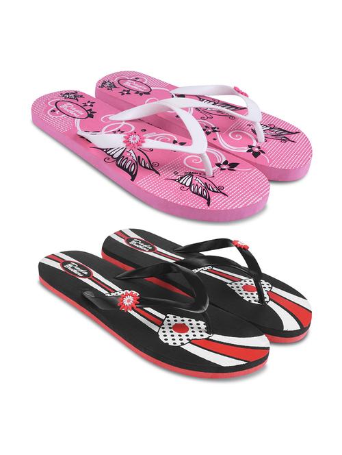 multi colored rubber slippers flip flops - 21099727 -  Standard Image - 0