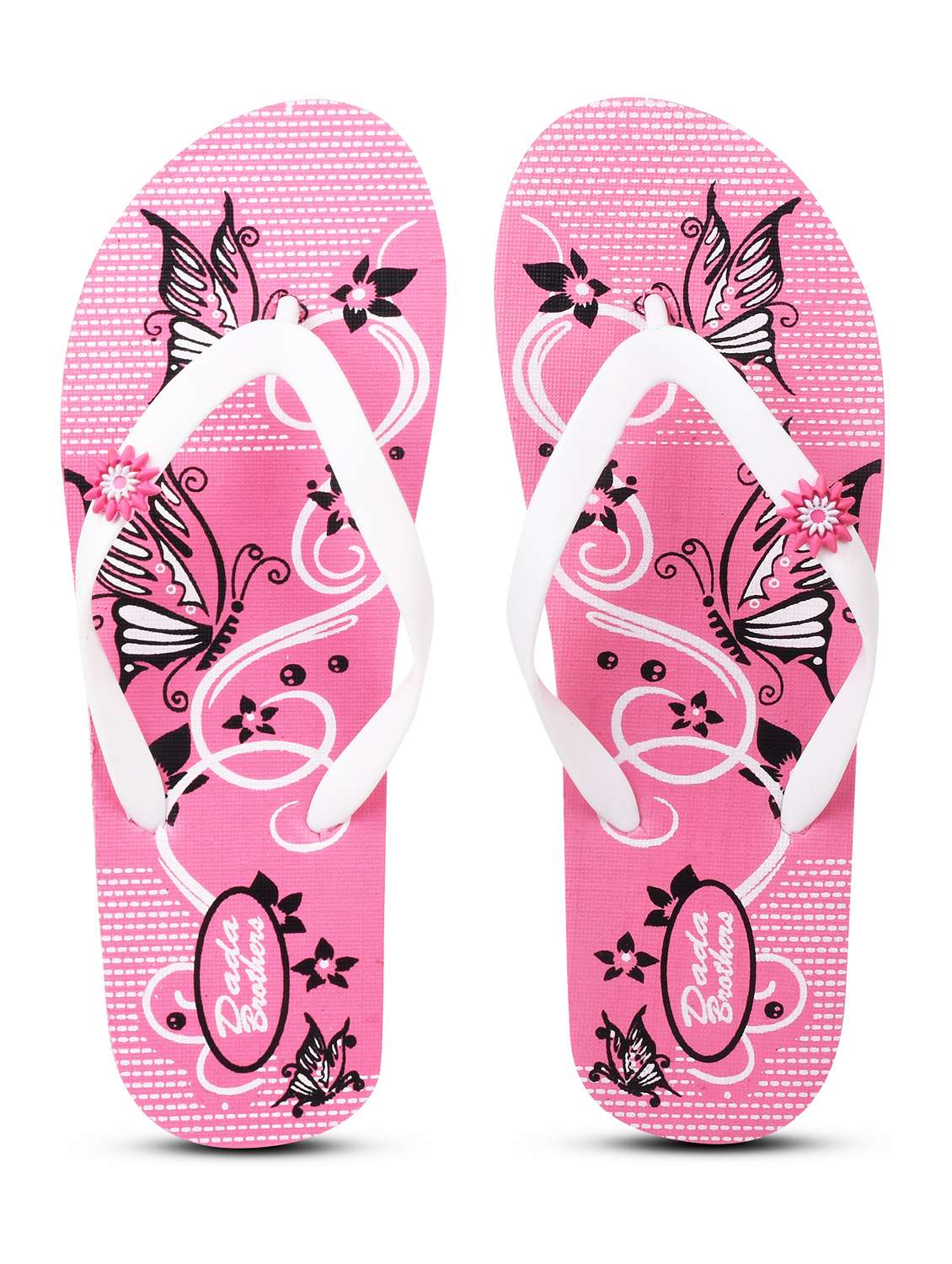 pink colored slippers flip flop - 21099730 -  Standard Image - 3
