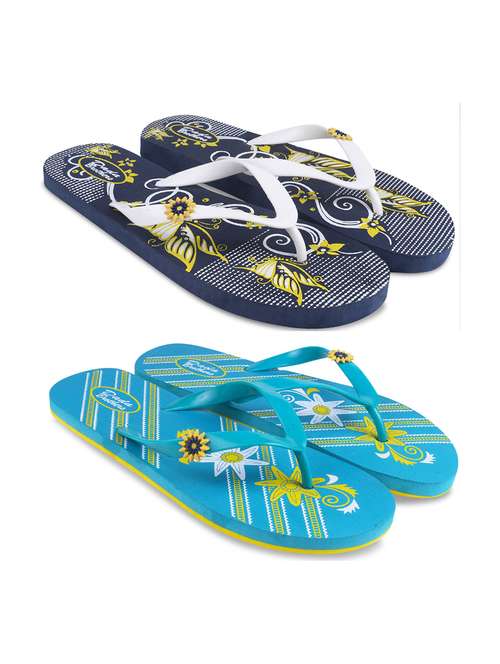 multi colored rubber slippers flip flops - 21099736 -  Standard Image - 0