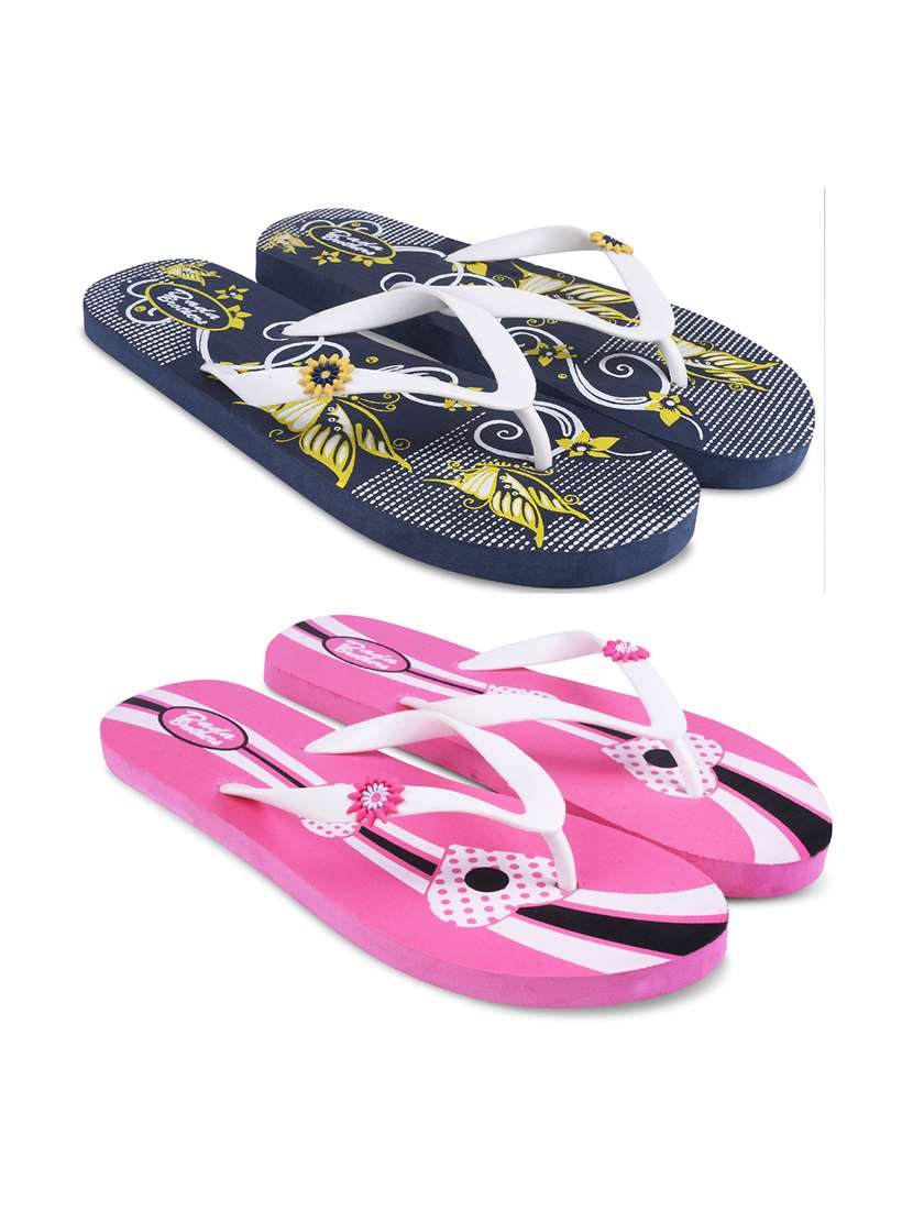 multi colored rubber slippers flip flops