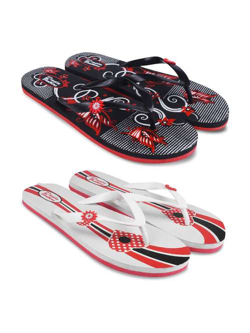 multi colored rubber slippers flip flops - 21099757 -  Standard Image - 0