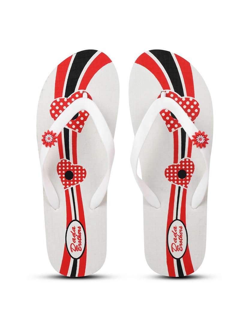 multi colored rubber slippers flip flops - 21099757 -  Standard Image - 3